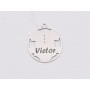 Bănuț argint moț body bebe 18x16 mm | Argint 925