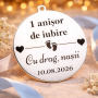 Bănuț argint moț „1 anișor de iubire”, 22 mm