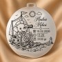 Bănuț argint moț cu elefant marinar, 22 mm