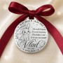 Bănuț argint moț cu iepuraș și poezie – 22 mm