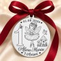 Bănuț argint moț zână balerină, 1 anișor, 22 mm