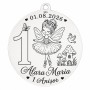 Bănuț argint moț zână balerină, 1 anișor, 22 mm