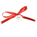 Banut personalizabil din argint cu bebelus 22mm pentru Botez - Mot - Scaldat